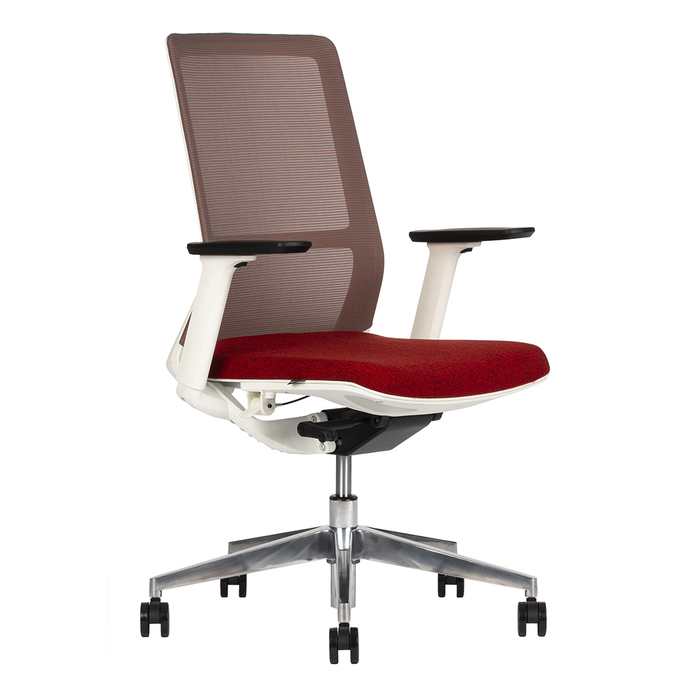 SILLA SUBGERENCIAL SENSE WHITE RESPALDO BAJO